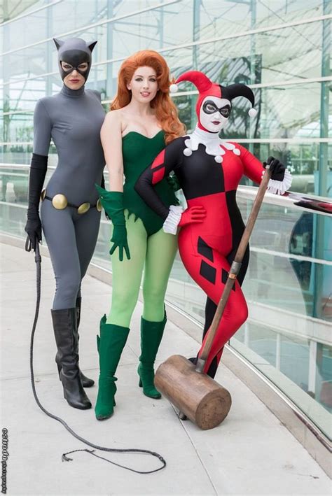 Poison Ivy And Harley Quinn And Catwoman