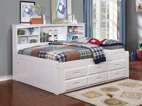 American Furniture Classics Model K Solid Pine Full Daybed With Six Drawer Storage Unit