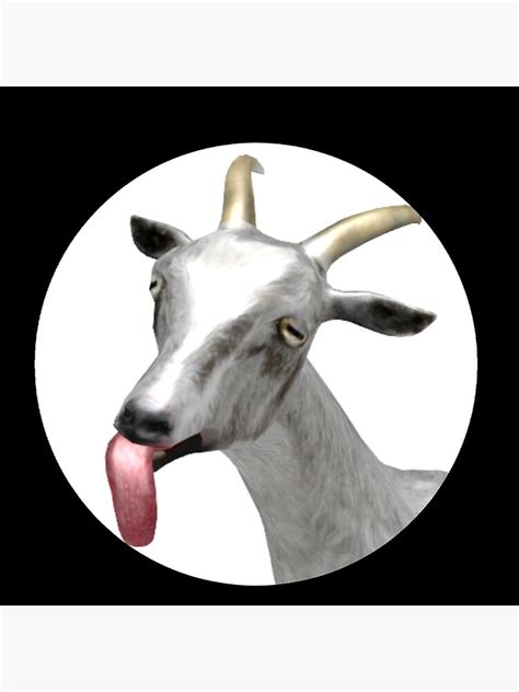 Goat Simulator Poster For Sale By Look I Made It Redbubble