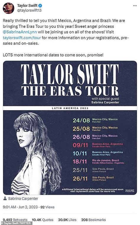 Taylor Swift Announces New Latin America Tour Dates While Promising