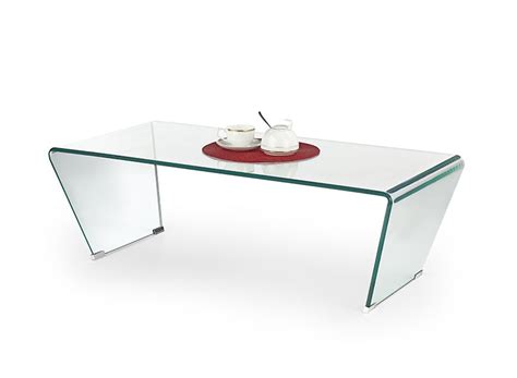Buy Glass Vogue Angled Glass Coffee Table Clear Glass L 120cm