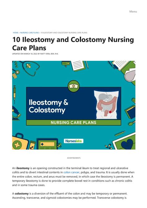 Solution Top 10 Ileostomy And Colostomy Nursing Care Plans Studypool