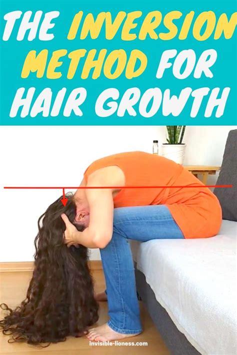 This is a new trend that claims to increase hair growth. The inversion method for hair growth