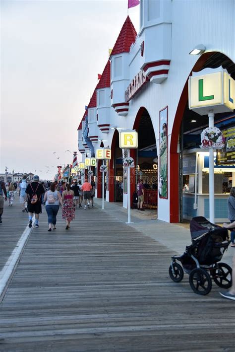 Ocean City New Jersey Boardwalk Editorial Photography Image Of City