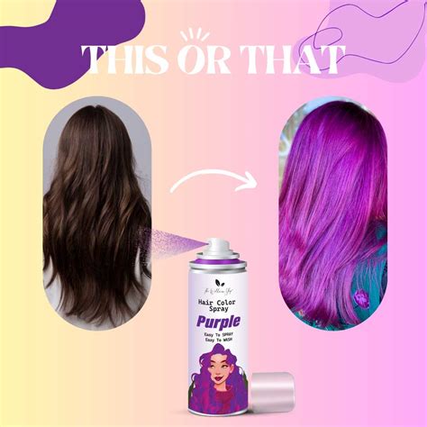 Buy Temporary Purple Hair Color Spray Online The Wellness Shop