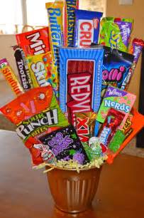 Let's remember what we're really celebrating today: CANDY GIFT BUCKET... | Candy gift baskets, Candy gifts ...