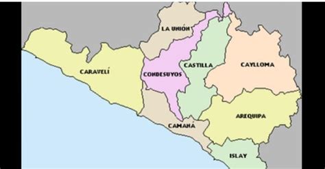 Mapa De Arequipa Y Sus Provincias Images And Photos Finder