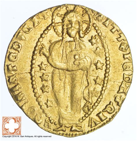 Gold Rare 1343 1354 Italian States Venice Ducat Imitating Andrea