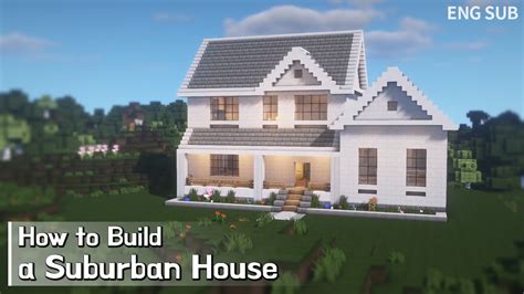 Minecraft How To Build A Suburban House Tutorialbuilding Tutorial