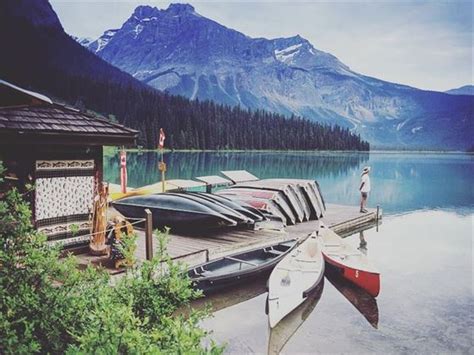Emerald Lake Lodge Field British Columbia Canadian Sky