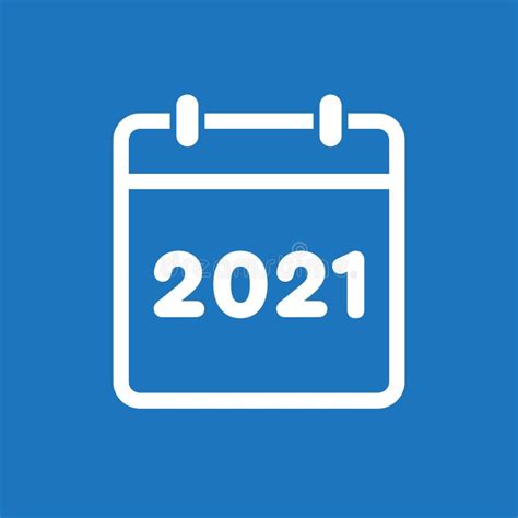 2021 Annual Calendar Vector Illustration Stock Vector Illustration