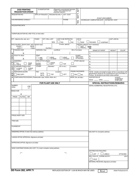 Dd Form 282 Fill Out Sign Online And Download Fillable Pdf