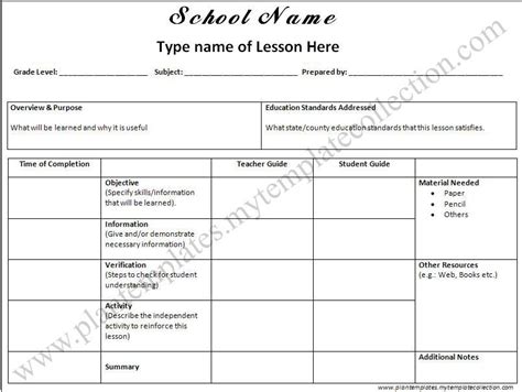 Nursing Education Plan Template Elegant If You Want To This Lesson Plan