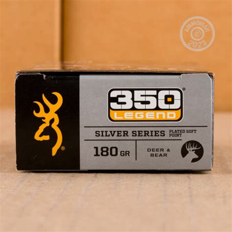 350 Legend Ammo At Browning Silver Series 180 Grain Sp