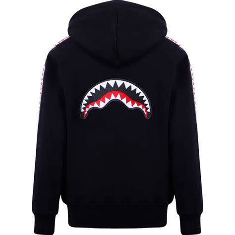 Sprayground Shark Logo Hoodie In Black — Bambinifashioncom
