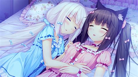 Sfondi 1894x1059 Px Anime Girls Camera Da Letto Chocolat Neko Para Neko Para Addormentato