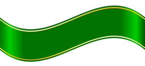 Green Wavy Balnk Banner Png Transparent Background Free Download
