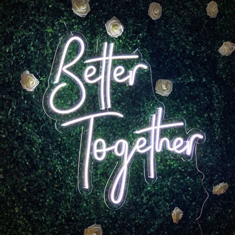 'better Together' Neon Led Sign By Marvellous Neon | notonthehighstreet.com