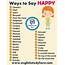 32 Ways To Say HAPPY In English  Study Here