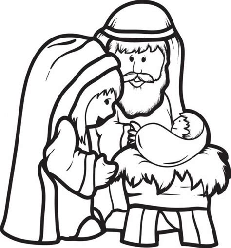The nativity was always my favorite part of christmas. Baby Jesus Coloring Pages Shepherd And Mary Adore Ba Jesus ...