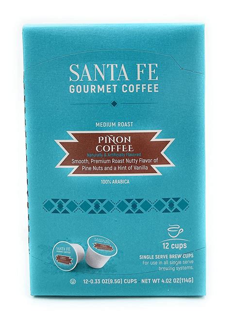 Santa Fe Gourmet Pinon Coffee Single Serve 12 Cups