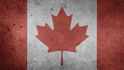 The Flag Of Canada Grunge Hd Wallpaper