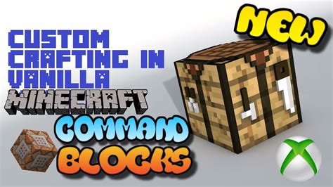 Minecraft Xbox One Command Block Custom Crafting Youtube