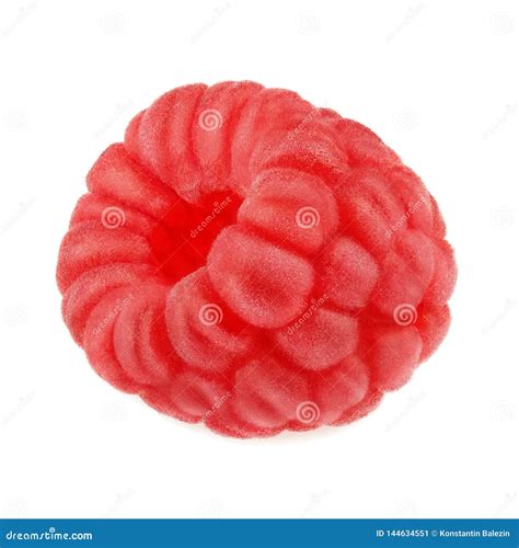 Big Raspberries Isolated On A White Background Collection Stock Image