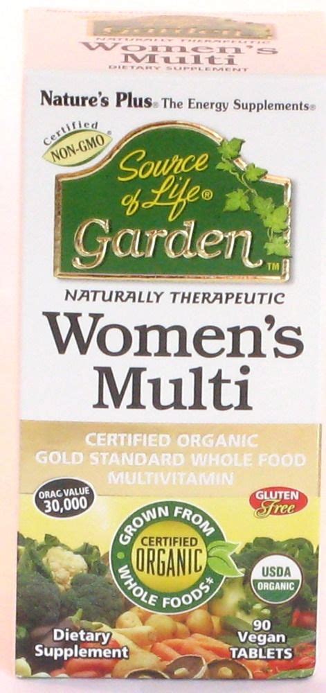 nature s plus source of life garden organic womens multi 90 tablet