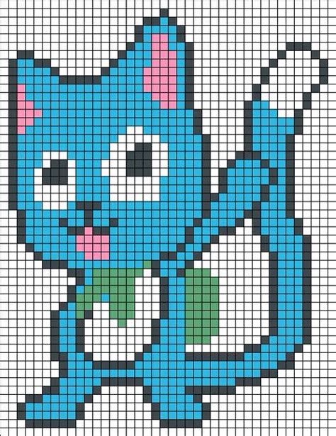 Happy From Fairy Tale Pixel Art Fairy Tail Fairy Tail Art Pixel Art