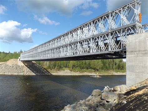 200 Type Prefabricated Steel Bailey Bridge With Galvanized Or Painted