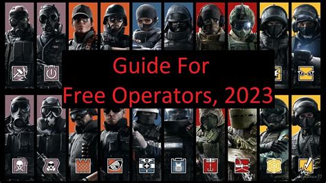 How To Get Free Operators In Rainbow Six Siege New Season Operator