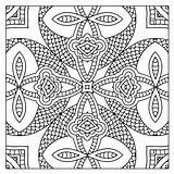 Kaleidoscope Coloring Printable Adults Getcolorings Getdrawings sketch template