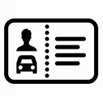 License Icon Driver Driving Permis Icone Rijbewijs