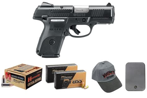 Ruger Sr9c Compact 9mm Black Nitride Centerfire Pistol With Ammo