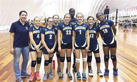 That means students are grouped in their classes by ability. Volleyball - JH - Bearspaw Christian School