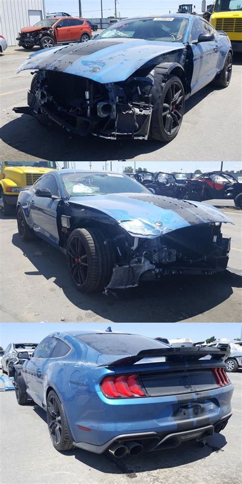 Wrecked Barely Driven Shelby Gt500 Mustang Could Be The Perfect Project