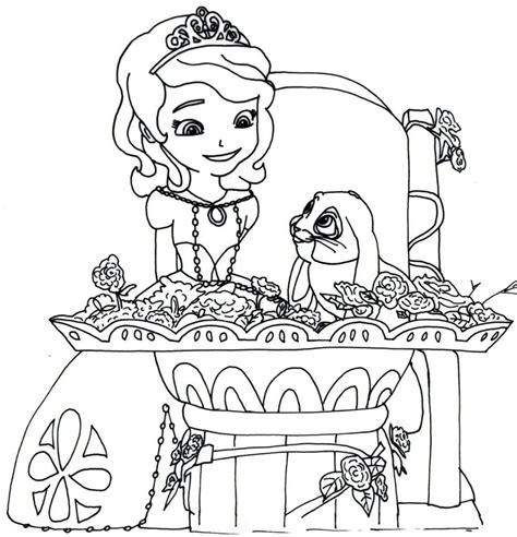 Dibujos De La Princesa Sofia Para Colorear Wonder Day Com