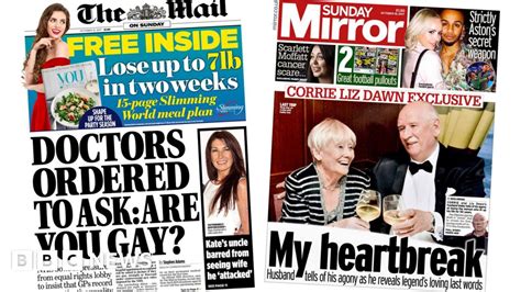 Newspaper Headlines Gps Quiz Sexuality And Divisive Hammond Bbc News