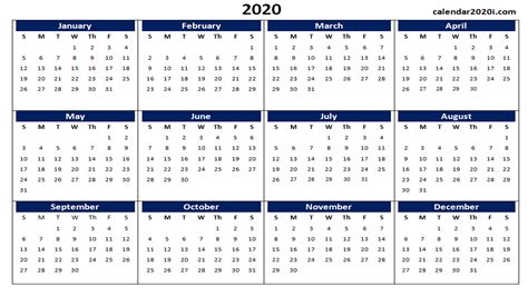 Free Download 2020 Calendar Png Transparent Images Pn