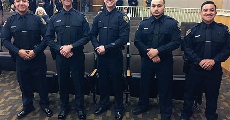 tracy police welcome five new officers tracy press