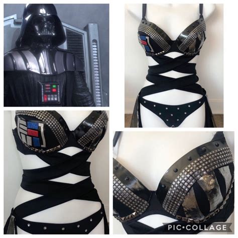 Darth Vader Sexy Costume Darth Vader Bra Sexy Darth Vader Etsy