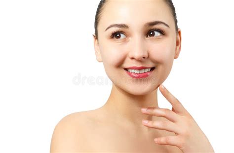 Healthy Smile Teeth Whitening Beautiful Smiling Young Woman Portrait Stock Image Image Of
