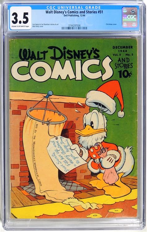 dig auction walt disney comics and stories 51 cgc vg 3 5 1944