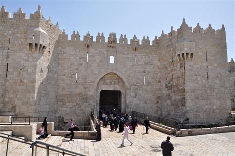 Walls And Gates Of The Old City Jerusalem
