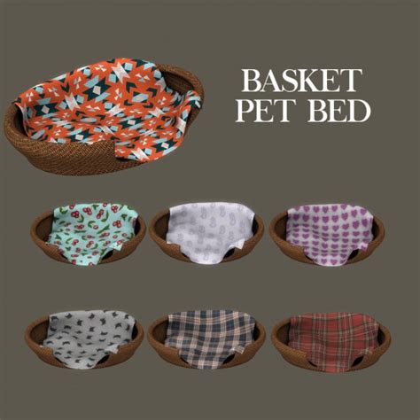 Leo 4 Sims Basket Pet Bed • Sims 4 Downloads