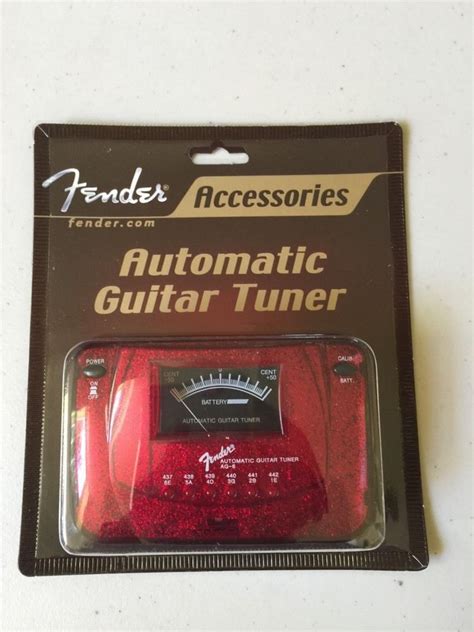 Fender Ag 6 Guitarbass Automatic Tuner ~red Sparkle~ Fender