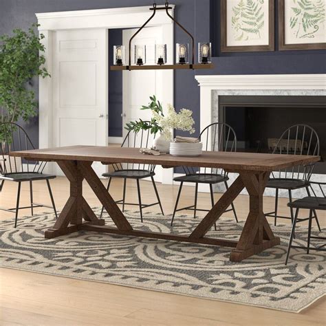 Expandable Trestle Dining Table