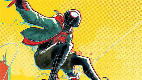 4k Free Download Spider Man Miles Jumping Spiderman Superheroes