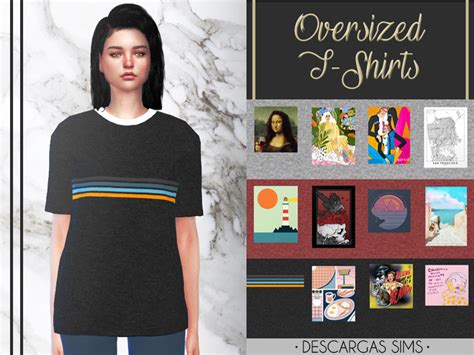 Oversized T Shirts The Sims 4 Catalog